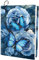 craspire Dehnbarer Buchumschlag Mit Blauer Rose Und Schmetterlingsblume Waschbar Wiederverwendbar Großer Buchschutz Aus Nylongewebe Aus Polyester 9.4x15.7 Zoll Elastische Notizbuchumschläge