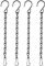 SinChic Hanging Basket Chains,4 PCS Metal Chains with Hooks Clips Black Hanging Chains Garden Plant Hangers Flower Pot Chains for Iron Hanging Plants for Hanging Planters Bird Feeders Ornaments