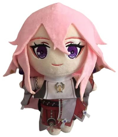 Genshin Impact Plüsch, 20cm Anime Figur Kuscheltier Weiches Cartoon Spielzeug Süße Stoffpuppe for Fans Geburtstagsgeschenke(Yae Miko)