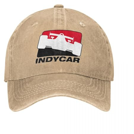 HEBUOUI Sonnenhut Männer IndyCar Auto Racing Car Racing Motor Motorsport Baseball Caps Retro Distressed Washed Headwear Stil Unstrukturiert Soft Caps Hut Papa Geburtstagsgeschenke
