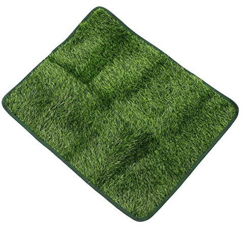Gogogmee Pet Mat 8x16 Grass Rugs Decks Aquariums Cat Grass Puppy Potty Training Pads Dog Mat Playing Pet Pee Pad Mats Dog Grass Pad with Tray Playing Pet Pee Mat Artificial or Dog Pee
