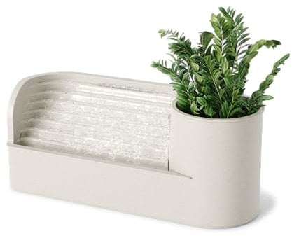 Umbra Fuente de Mesa con Estante Integrado, Polipropileno, Beige, Talla única