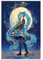 HGEIK Anime-Poster, Motiv: Mädchen, Hatsune Miku, 19, Leinwand-Poster, Schlafzimmer, Dekoration, Landschaft, Büro, Raumdekoration, Geschenk, 30 x 45 cm