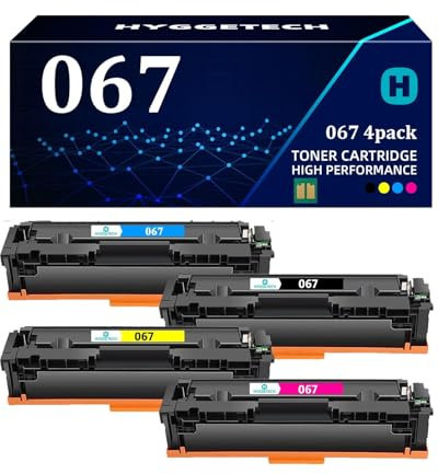Hyggetech 067 Toner Mit Chip Kompatible Canon 067 067H Toner für i-SENSYS MF655CDW MF657CDW LBP631CW LBP633CDW MF651CW