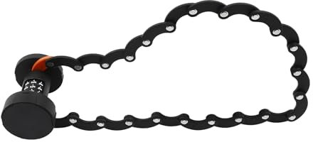 Fahrradschloss Mit Zahlencode 88cm,Kettenschloss Mit Zahlen,Anti-Diebstahl Zahlenschloss Mit Stahlkette,FüR FahrräDer Und MotorräDer,HäUsern (Schwarz)