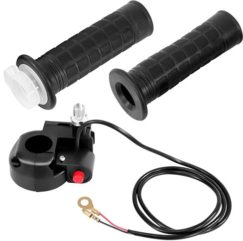 Tunejoy Empuñadura de Acelerador con Interruptor Manillar Agarre de Acelerador Twist 22mm Speed Throttle Giratorio Mango para ATV Quad Pit Bike Mini Pocketbike