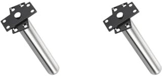 Lot de 2 ferme-portes automatiques invisibles à fermeture automatique pour la maison, la chambre à coucher, noir, 14,5 cm