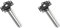 Lot de 2 ferme-portes automatiques invisibles à fermeture automatique pour la maison, la chambre à coucher, noir, 14,5 cm
