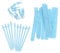 DECHOUS 5 Sets Mini Skier Puppenhaus Miniatur Ski Puppenhaus Miniatur Dinge Mini Winterski Werkzeuge Miniatur Ski Werkzeuge Mini Puppenhaus Ski Puppenhaus Mini Ski Himmelblauer