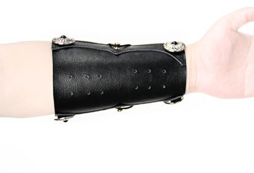 Bogenschießen Armschutz, Unterarmschutz aus Leder mit Elastischen Seilen, Atmungsaktiver Bogen Handgelenkschutz für Männer und Frauen, Bogenjagd Zielschießen