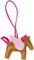 2025 Mignon Breloque De Sac Pour Femme, Fait À La Main Cheval Mouche Porte-clés En Cuir, Charms De Sac À Main, Accessoires De Voiture (Marron Rose)