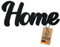 Home Schriftzug - Zu Hause Aufsteller - Deko Schild Modern - Wohnzimmer Dekoration zum hinstellen - Regal Figur - Wohndekoration Flur Schrift - Frühling und Sommer Deko für zu Hause aus Kunststoff