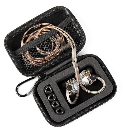 CCZ Custodia per monitor in-ear, resistente all'acqua, mini auricolari portatili IEM per KZ ZS10 PRO/ZST, CCZ Melody, KBEAR KS1, accessori audio, auricolari e cavi
