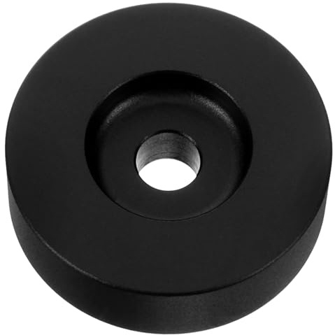 EPIGEIST Vinyl Record Adapter Stabiler Plattenspieler Adapter für Singles Kompatibel mit Meisten Plattenspielern Schwarz Vinyl Schallplatten Stabilisator Zubehör