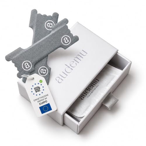 Audemu Nasenpflaster Extra Stark – 30 Premium Nose Strips aus Seide – Nasal Strips gegen Schnarchen & für besseres Atmen – Nasen Strips zum Schlafen, Sport & Laufen – Hypoallergen & Schweißresistent