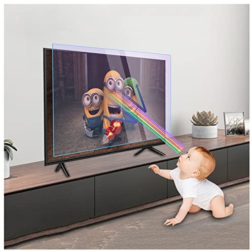 TV Blue Light Screen Protector Film, Monitor Screen Protectors Panel LCD TV Accessories Reduces Digital Eye Strain for LCD, LED, OLED & QLED 4K HDTV,49 (1075 * 604) (48 (1056 * 596))