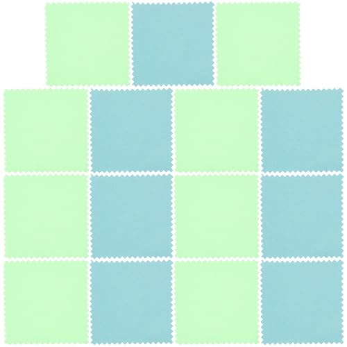 Chiffon de Nettoyage Bijoux Blanc 50 Pièces pour Or et Pièces | Absorbe la Saleté Traces, Polit sans Marques, Retire Huile et Empreintes, Lot Coloré