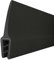 STEIGNER Joint de protection de bord de tôle T-45 NOIR, forme U, 10x33mm, 3 m