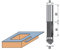 Edessö 103208108 Ausstech-/Kopierfräser A=8/B=25,4/GL 73 - C=8, Silber