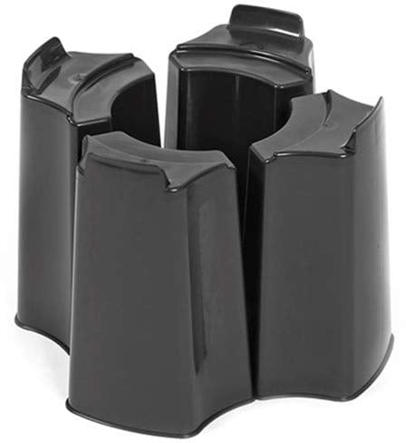 Original Organics Regentonnenständer, verstellbar, für verschiedene Regentonnen, Schwarz, 4 Stück