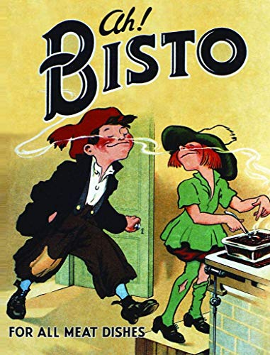 Novelty Retro Vintage Wall tin Plaque 20x15cm - Ideal for Pub shed Bar Office Man Cave Home Bedroom Dining Room Kitchen Gift - Bisto Gravy Advert Advertising Meal Dinner Metal Sign
