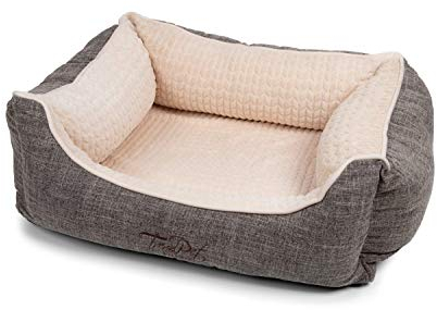 TrendPet VitaBed Beige - Orthopädisches Hundebett mit 5cm Memofoam (60x50cm)