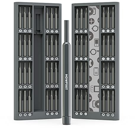 HowFixit PRO 48 Bit Schraubendreher Set für Reparatur Elektronik, Smartphone, iPhone, Laptop, Macbook, PC, Spielekonsole, Kamera, Tablet, Uhr usw