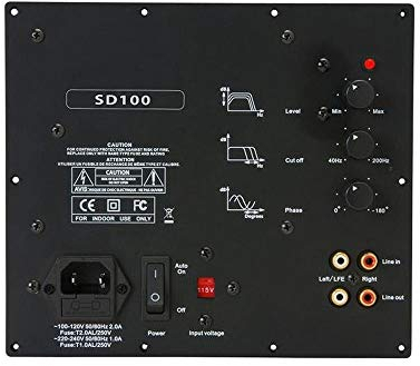Luxus Audio SD100 - Amplificatore ad incasso per Subwoofer 100W@4ohm
