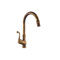 Huapa Grifo de Cocina Estilo Vintage Decorativo, Grifo de Cobre Antiguo, Grifo Europeo Frío y Caliente, Grifo de Fregadero de Cocina de Cobre Puro