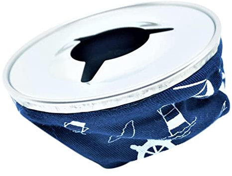perfk Boot Winddicht Tasche Aschenbecher Zigaretten Becher aus, Blau