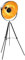vidaXL Standleuchte Stehlampe Studio Standleuchte Film Scheinwerfer Fluter Stand Boden Lampe Leuchte Stativ Bodenlampe E27 Schwarz Gold 51cm