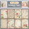 CrafTreat Französisches Decoupage-Papier zum Basteln – Französische Blumen 1 und 2 – Größe: A4 – 8 Stück – Möbel-Decoupage-Papier Vintage French – Blumen-Decoupage-Papier für Holz und Scrapbooking