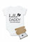 allaboutthebump Baby-Body mit Aufschrift Hello Daddy, weiß, 0 Monate