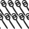 SF Bait Screw With Round Link Loop Swivels for Carp Fishing Terminal Rig Tackle 25Pcs