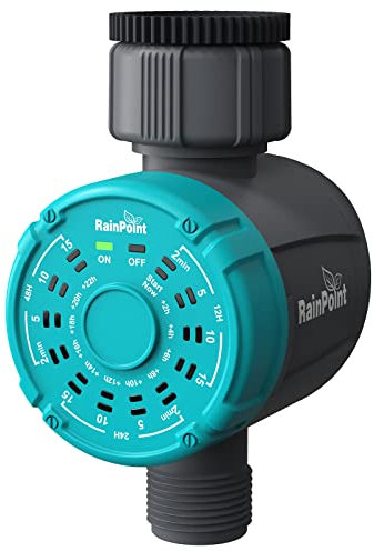 RAINPOINT Irrigazione computer, facile e veloce programmazione timer acqua, sistema di irrigazione automatica per giardino e serra
