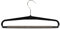 Perchas para pantalones, Ganchos para Colgar Ropa, Colgadores, 20 unidades, Espuma de 37 cm, Plástico, Color Negro