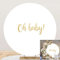 SDOTPMT Durchmesser 2m oh Baby Weiß Runder Hintergrund Abdeckung Reine Farbe Tuch Bildschirm, Baby Geburtstag Fotografie Hintergrund für Party Kulisse Dekor
