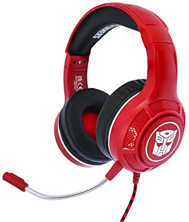 OTL Technologies TF0934 Transformers Pro G4 Wired Gaming Headphones Red
