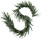 BOLTZE Tannengirlande Kerstmis grün I Länge 202 cm I Künstliche Weihnachtsgirlande I Flexible dunkelgrüne Tanne mit Schnee-Optik I Kiefer I Advents-Deko hängend I Indoor I Weihnachts-Kranz