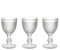 Tognana Diamante Set 3 calici in vetro trasparente cc 280