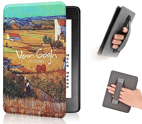 COCFOOKIW Custodia per 6 pollici Kindle 10a generazione (versione 2019), Cover protettiva alla moda con cinturino da polso e automatica veglia/dormire (Modello J9G29R)