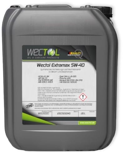 Wectol Motoröl 5W40 Extramax 5W-40