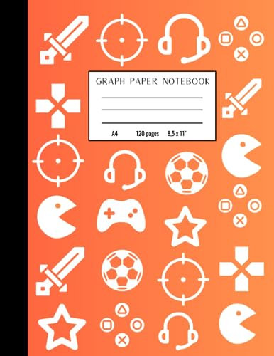 A4 graph paper notebook