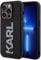 Karl Lagerfeld KLHCP15X3DMBKCK Hülle für iPhone 15 Pro Max 6.7 Schwarz hardcase 3D Rubber Glitter Logo