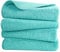Polyte - Premium-Mikrofaserhandtuch - fusselfrei & schnelltrocknend - Aqua - 40 x 76 cm - 4 Stück