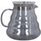 UPQRSG Servidor De Café, Jarra De Café De Vidrio De Vidrio De Alto Borosilicato V60, Cafetera Práctica Espesante Transparente Resistente Al Calor, Para El Hogar, La Oficina(700ML-Negro)