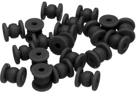 sourcing map RC Anti-Vibrations-Gummibälle, RC-Gummi-Dämpferbälle für RC F4 F7 Flight Controller Gimbal M4 x 12 mm, Stoßdämpfungsbälle, RC-Modelle, DIY-Drohnenzubehör (schwarz), 36 Stück