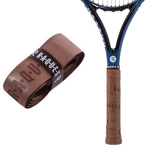 Raquex Enhance - Grip per Racchetta: Grip per Padel, Tennis, Badminton, Squash. 14 Colori: Grip di Ricambio per Racchetta da Tennis Autoadesivo di Alta qualità (Cioccolato)