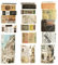 KAVI' S Retro Washi Tape Set Dekorative Antik Rauschgold Masking Tapes Klebeband Bunt für Kunst, DIY Handwerk, Tagebuch, Planer, Scrapbook, Verpackung (Travel The World)