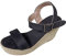 LTWOTEJNG Zehenweben Fersengröße Schnalle Gürtel Sommer Keilsandalen Hang offene große Frauen Frauen Sandalen Langlaufski Set Damen Klassisch Mit Bindung Und Schuhe (Black, 42)